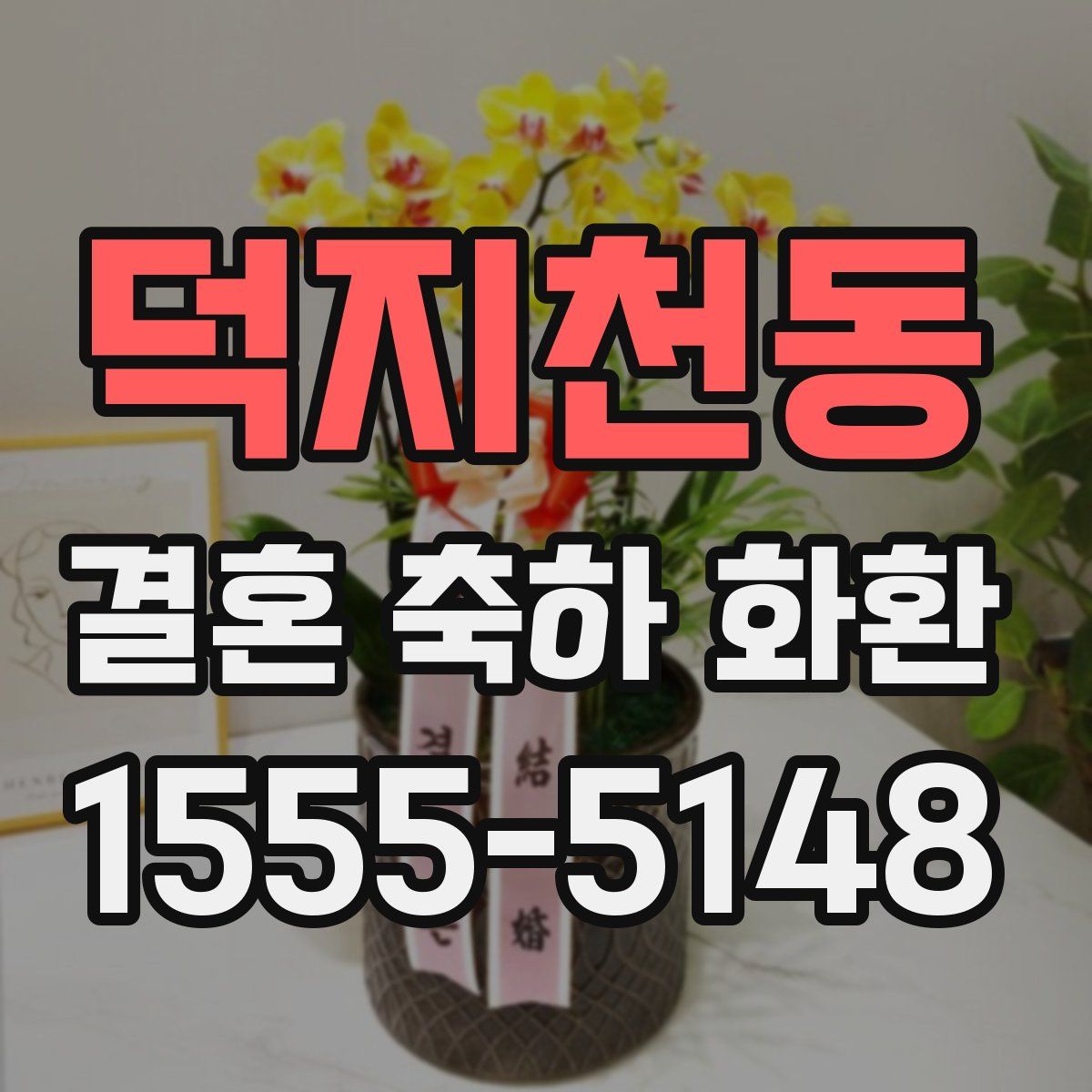 덕지천동 결혼 축하 화환