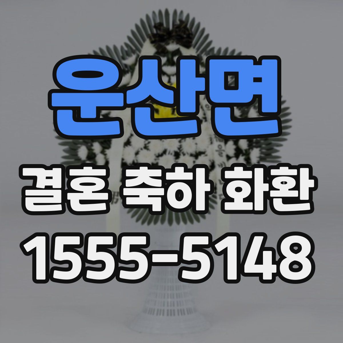 운산면 결혼 축하 화환
