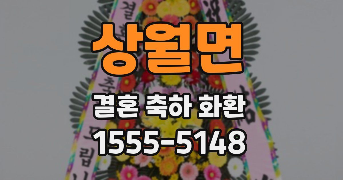상월면 결혼 축하 화환
