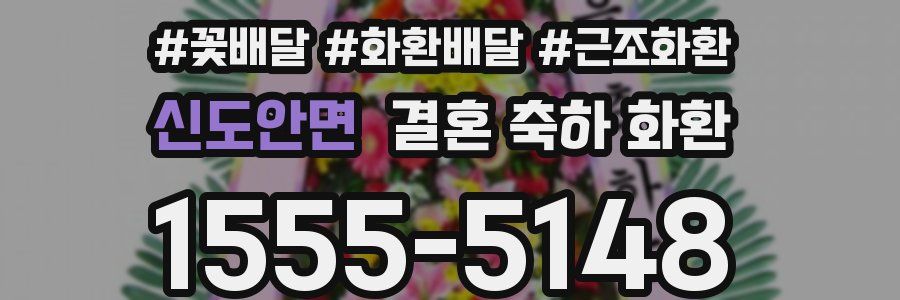 신도안면 결혼 축하 화환