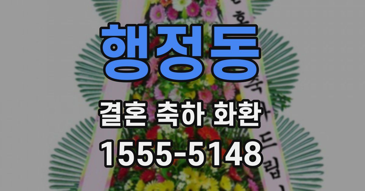 행정동 결혼 축하 화환