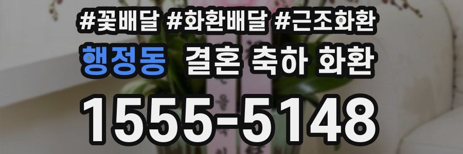 행정동 결혼 축하 화환
