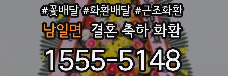 남일면 결혼 축하 화환