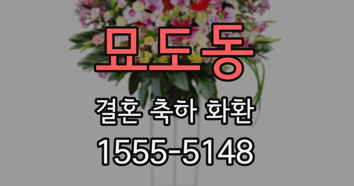 묘도동 결혼 축하 화환