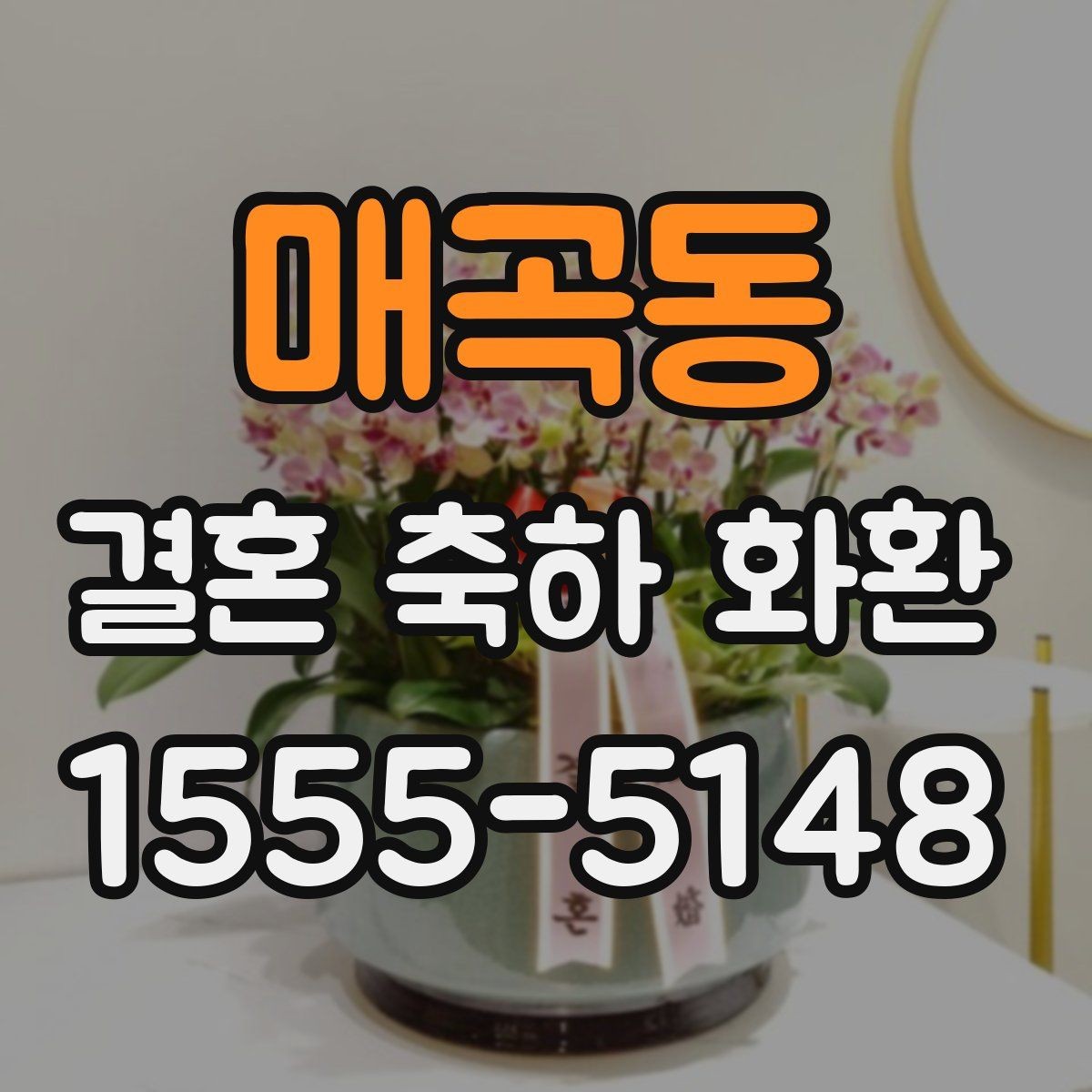 매곡동 결혼 축하 화환 보내는 시기와 예절