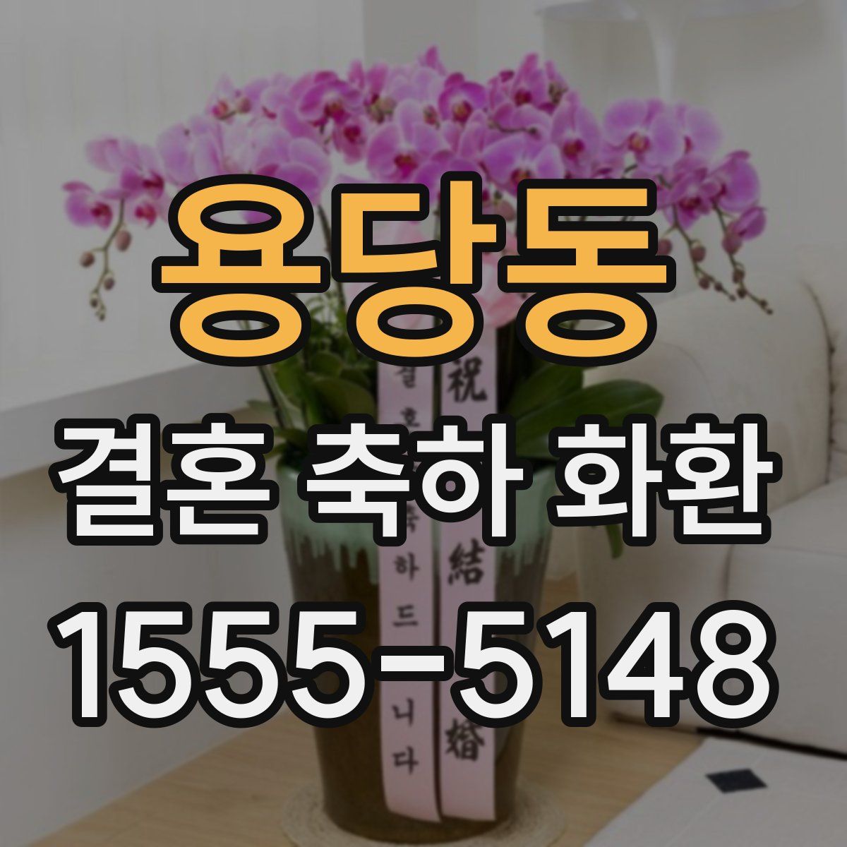 용당동 결혼 축하 화환