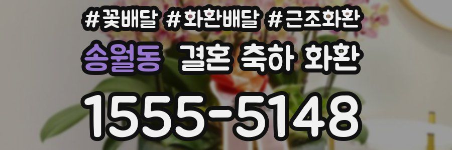 송월동 결혼 축하 화환