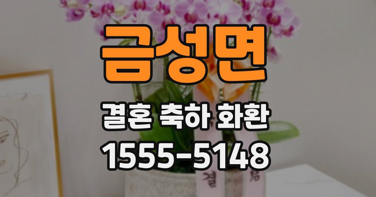 금성면 결혼 축하 화환