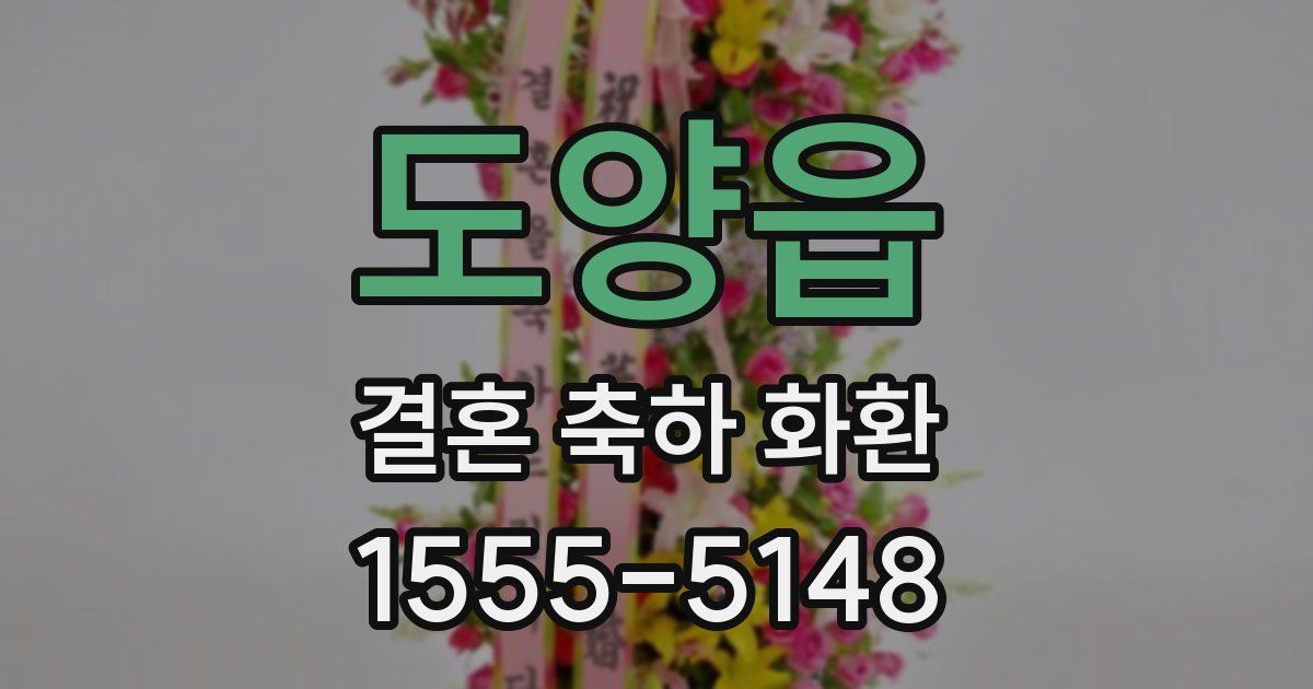 도양읍 결혼 축하 화환