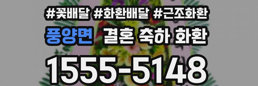 풍양면 결혼 축하 화환