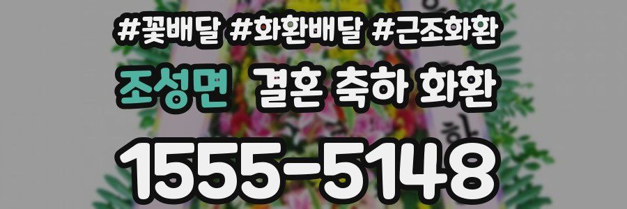 조성면 결혼 축하 화환