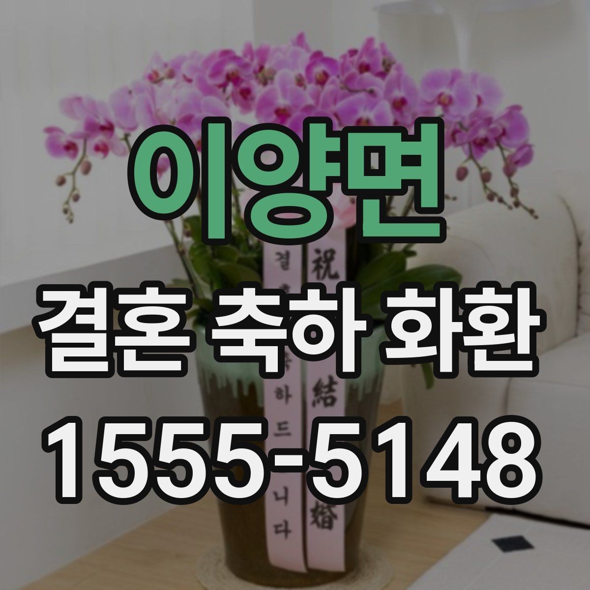 이양면 결혼 축하 화환 수령 방식과 전달 과정 정리