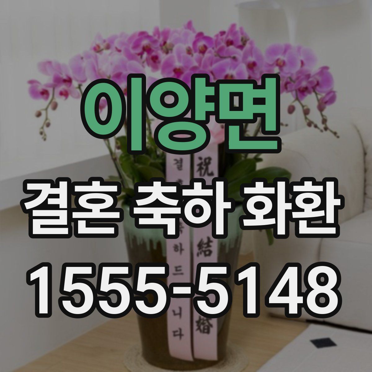 이양면 결혼 축하 화환