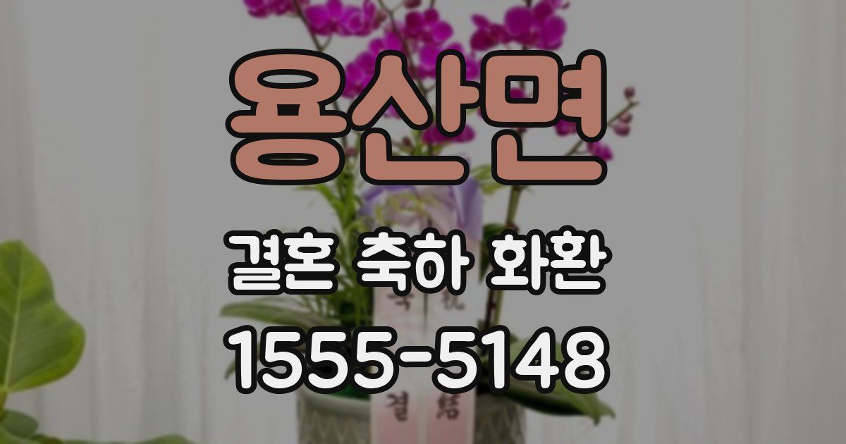 용산면 결혼 축하 화환
