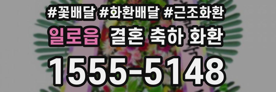일로읍 결혼 축하 화환