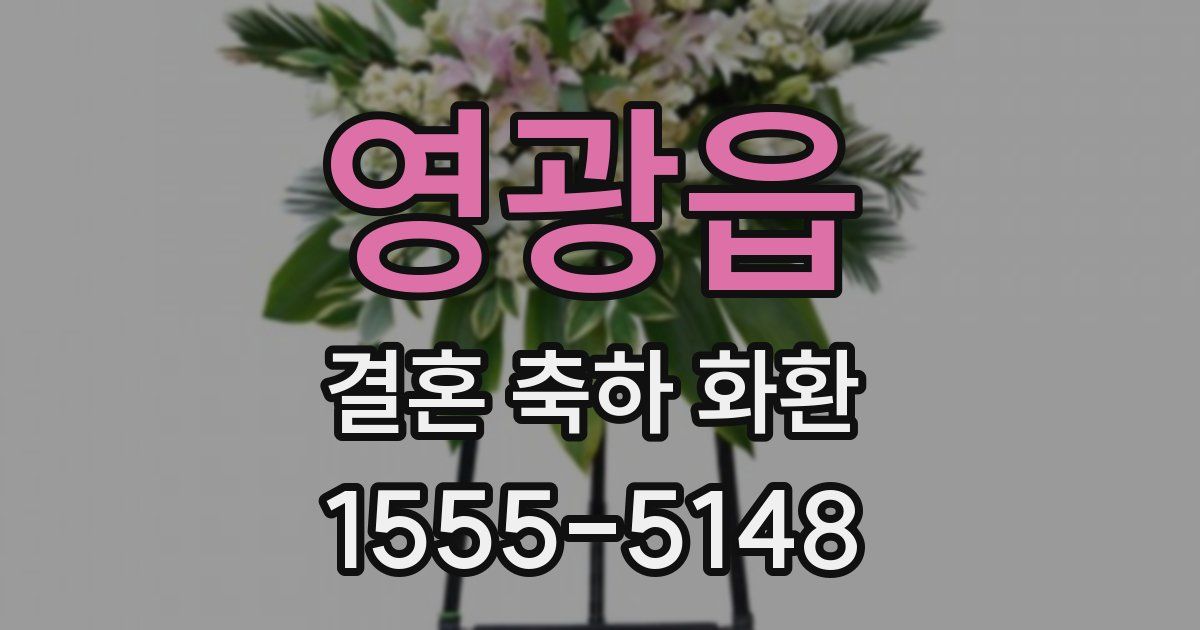 영광읍 결혼 축하 화환