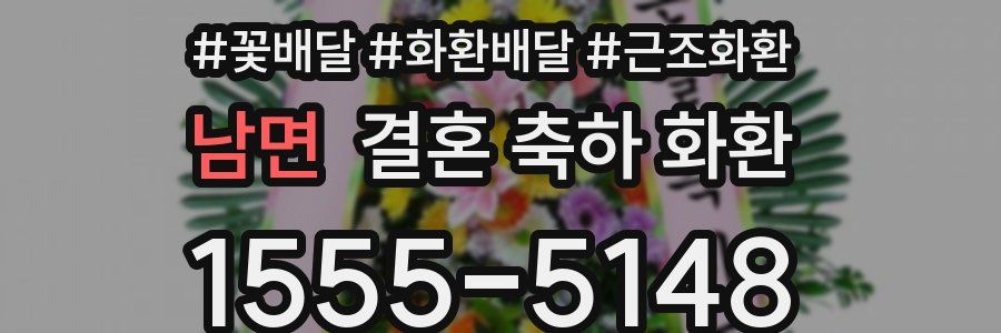 남면 결혼 축하 화환