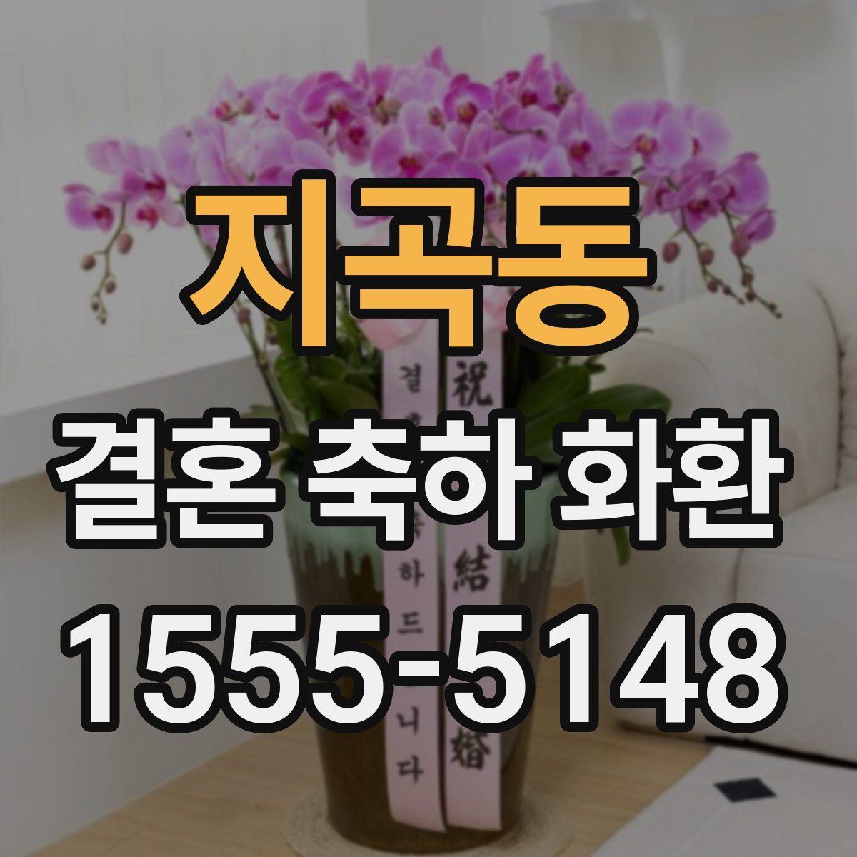지곡동 결혼 축하 화환