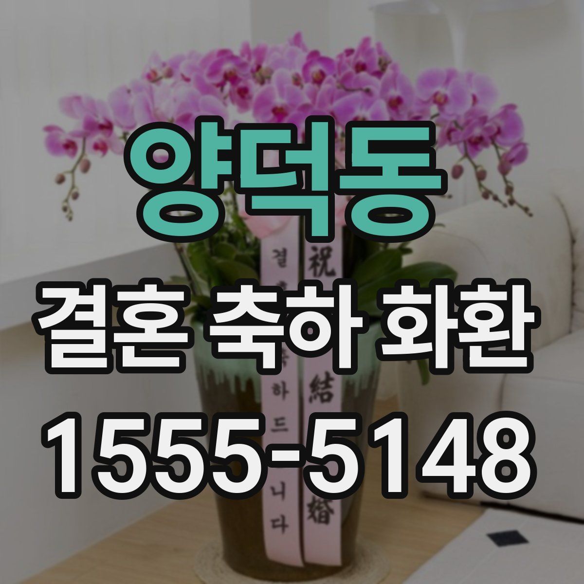 양덕동 결혼 축하 화환