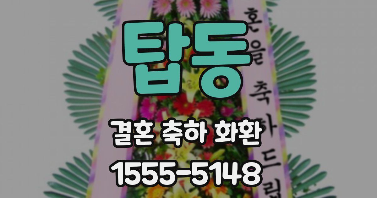탑동 결혼 축하 화환