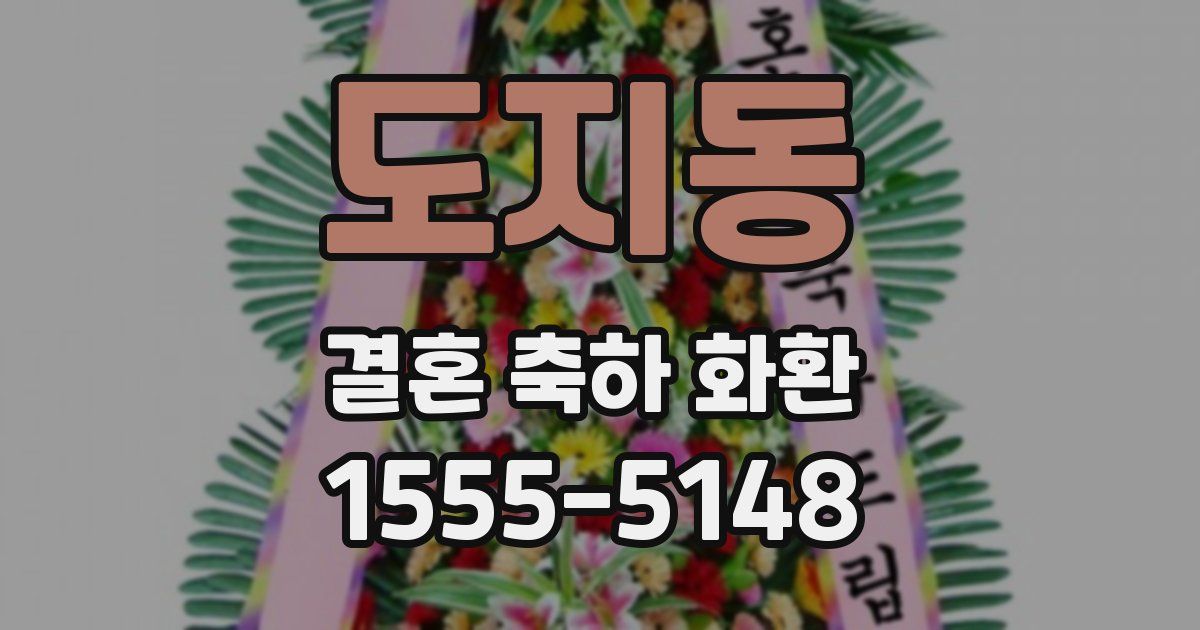 도지동 결혼 축하 화환
