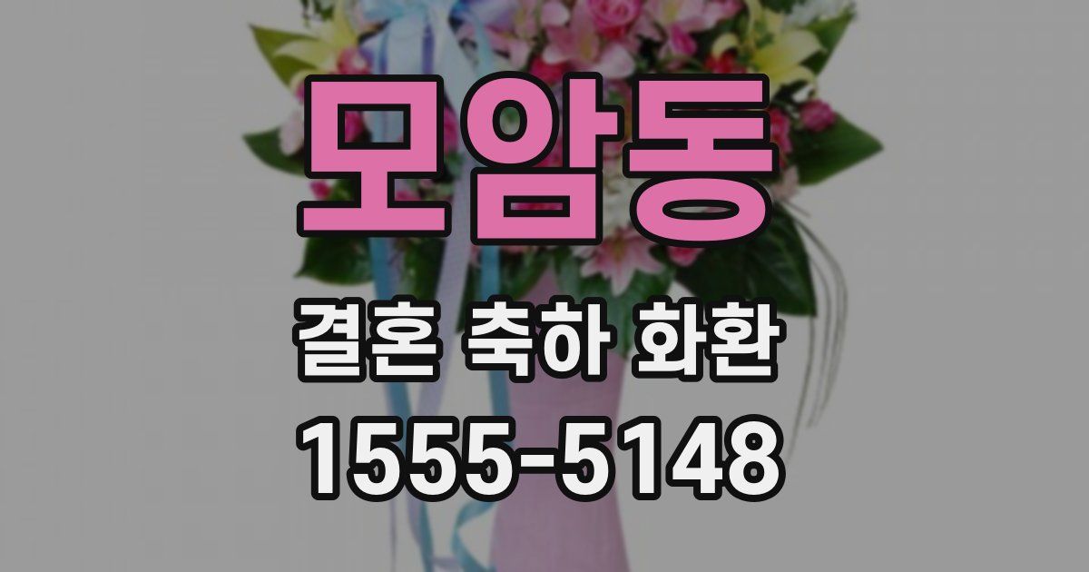 모암동 결혼 축하 화환