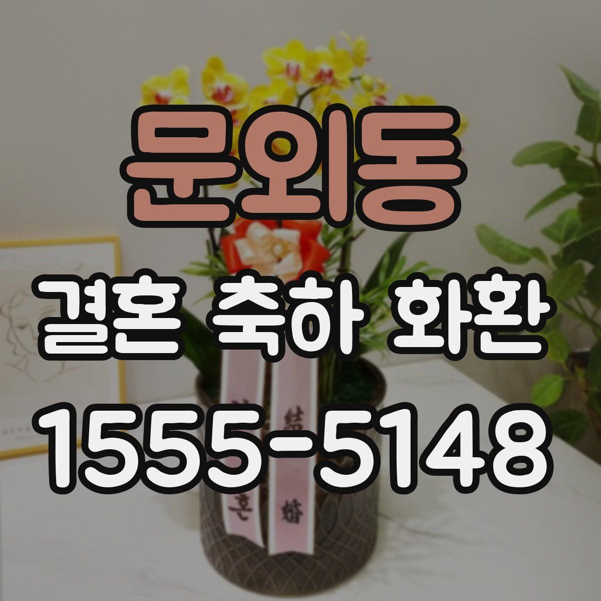 문외동 결혼 축하 화환