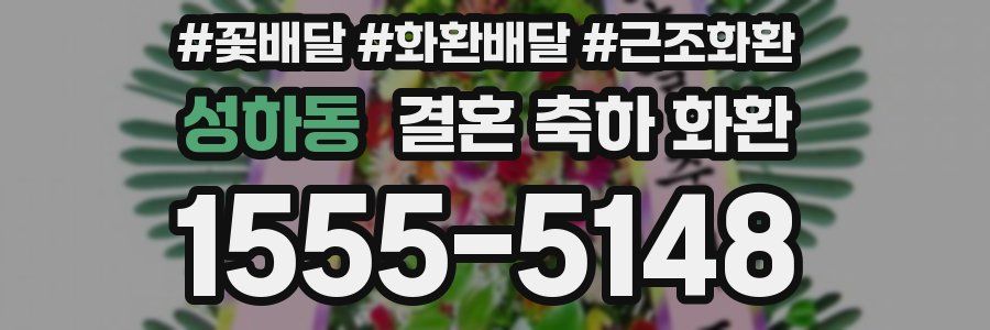 성하동 결혼 축하 화환