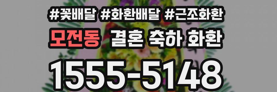 모전동 결혼 축하 화환