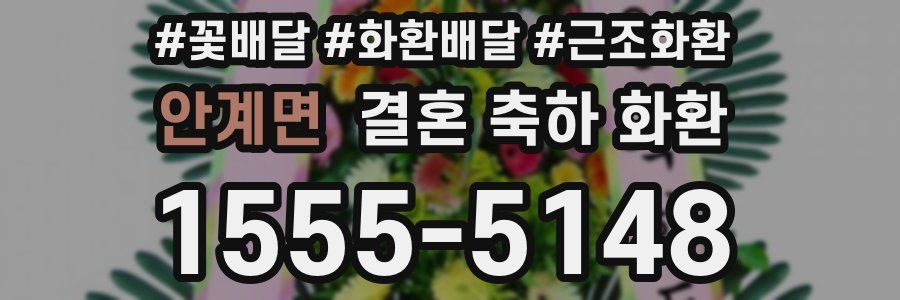 안계면 결혼 축하 화환