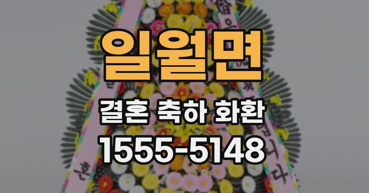 일월면 결혼 축하 화환