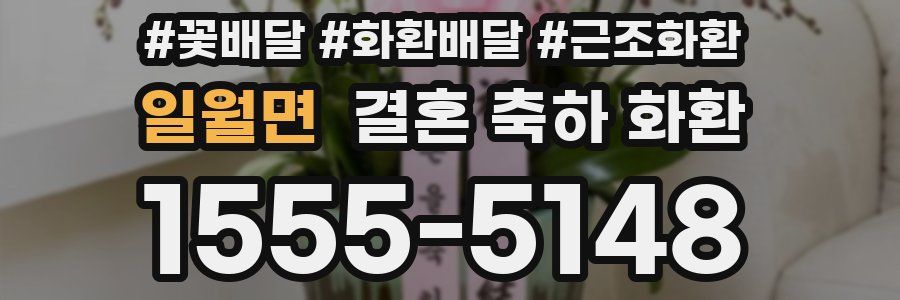 일월면 결혼 축하 화환