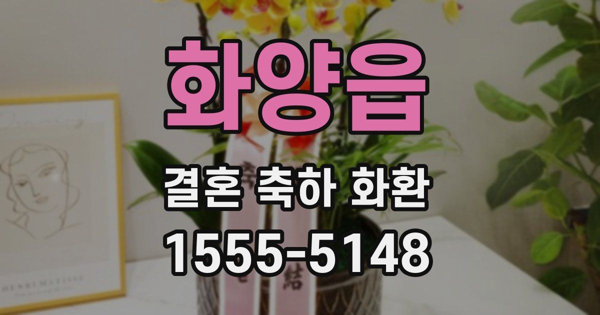 화양읍 결혼 축하 화환