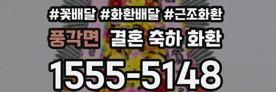 풍각면 결혼 축하 화환