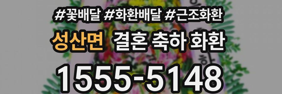 성산면 결혼 축하 화환