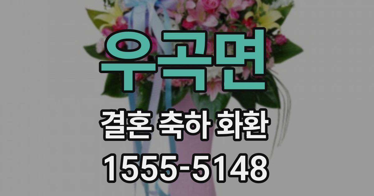 우곡면 결혼 축하 화환
