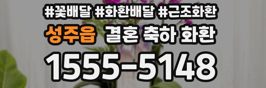 성주읍 결혼 축하 화환