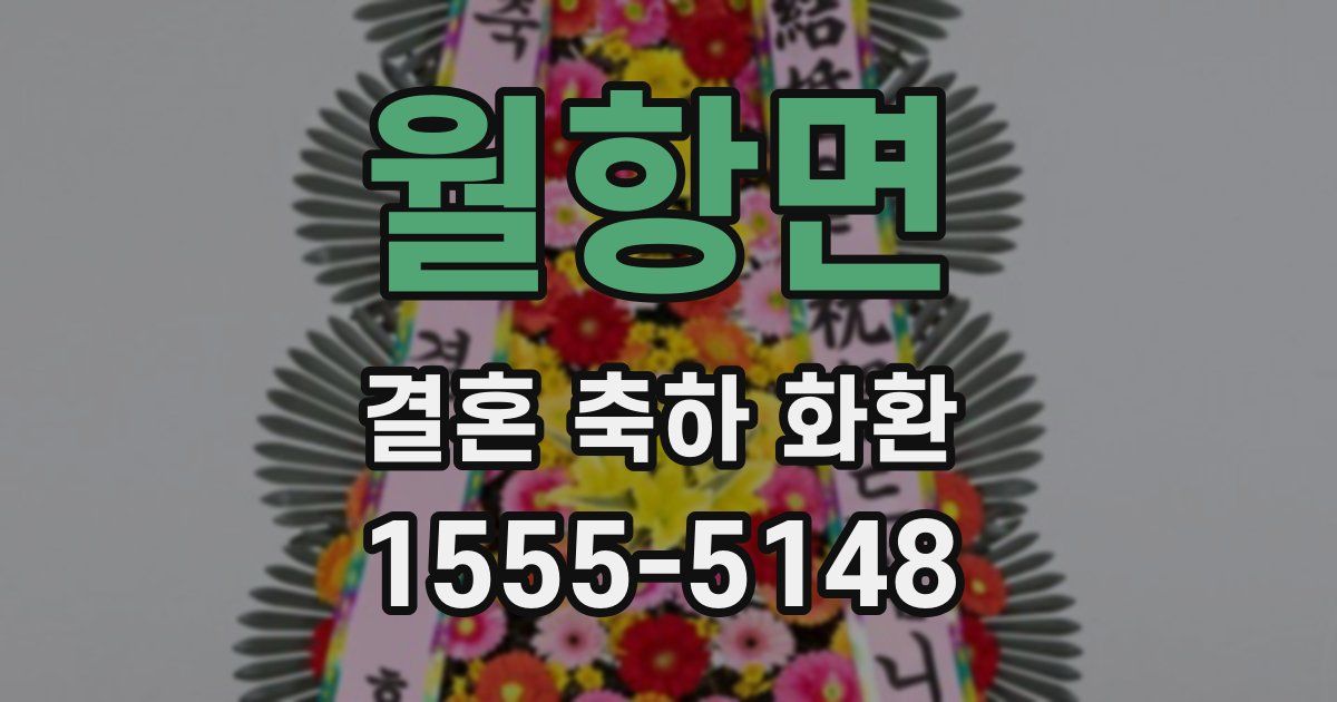 월항면 결혼 축하 화환