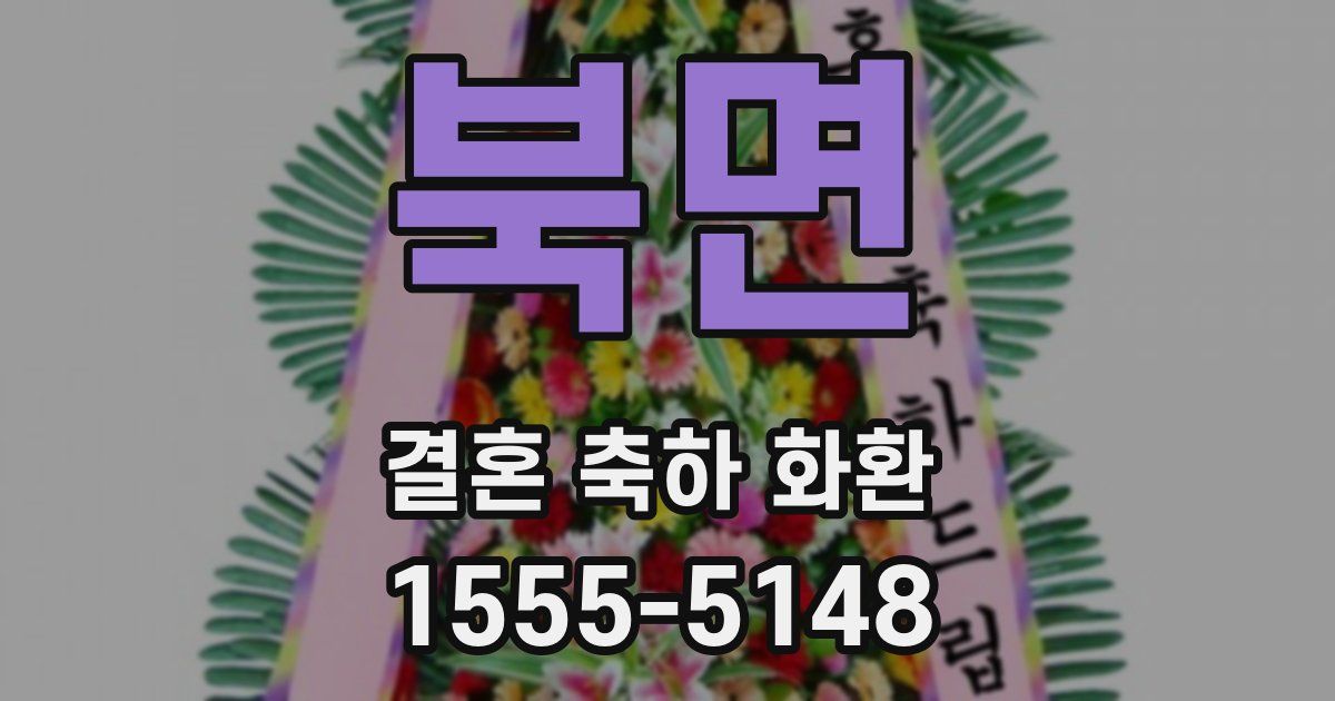 북면 결혼 축하 화환