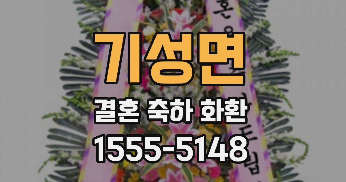 기성면 결혼 축하 화환