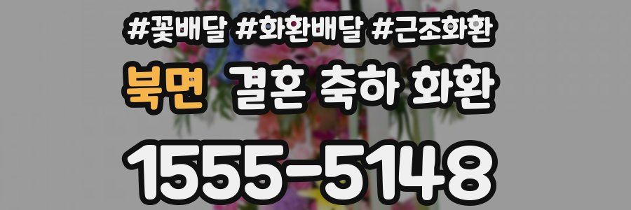 북면 결혼 축하 화환