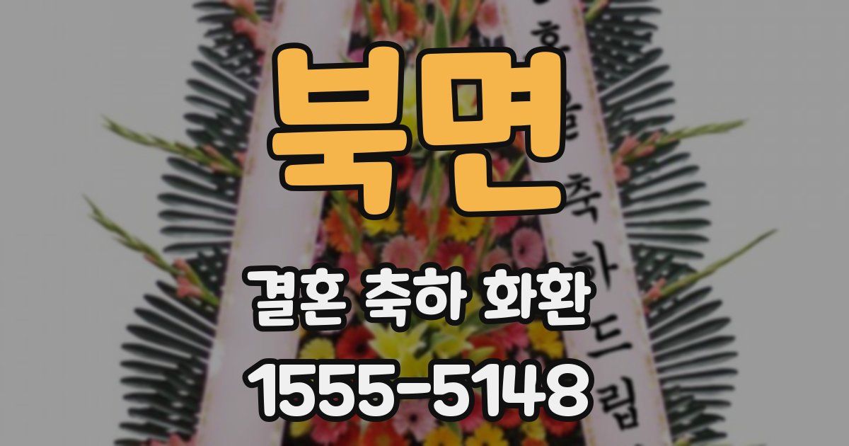 북면 결혼 축하 화환