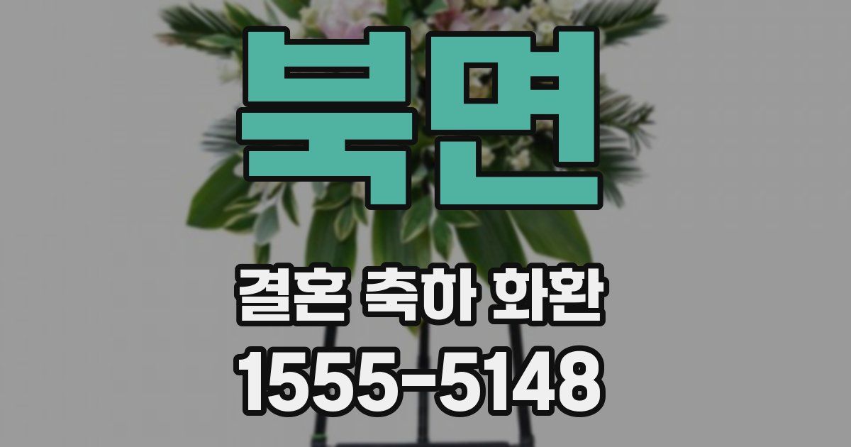 북면 결혼 축하 화환