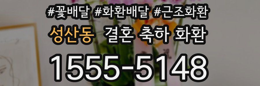 성산동 결혼 축하 화환