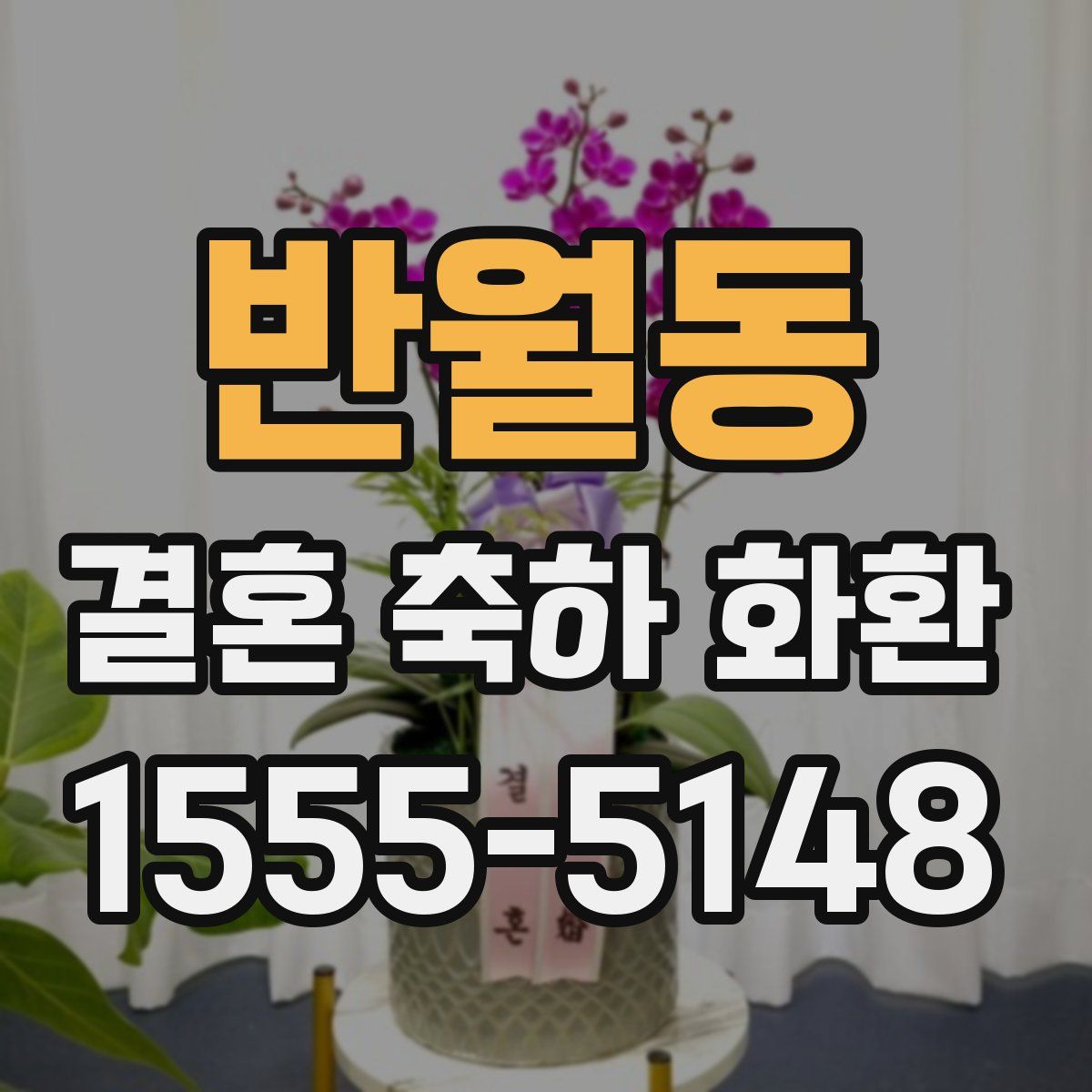 반월동 결혼 축하 화환