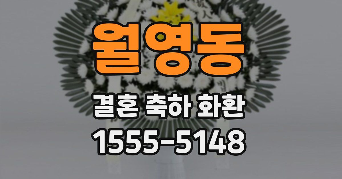월영동 결혼 축하 화환