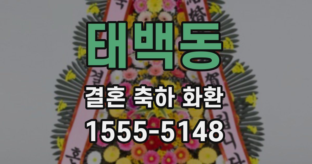 태백동 결혼 축하 화환