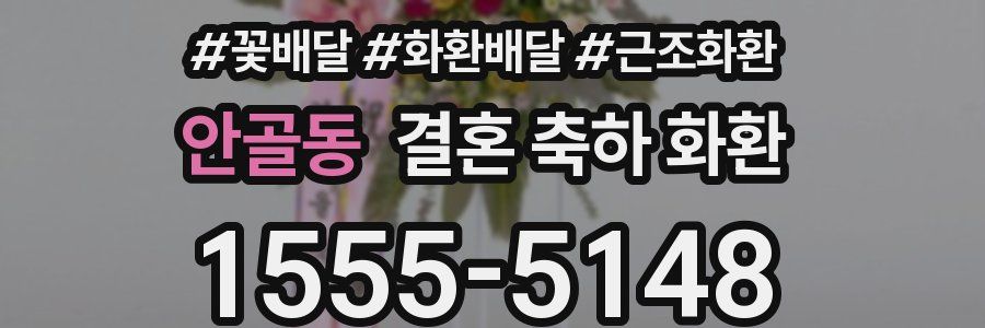 안골동 결혼 축하 화환