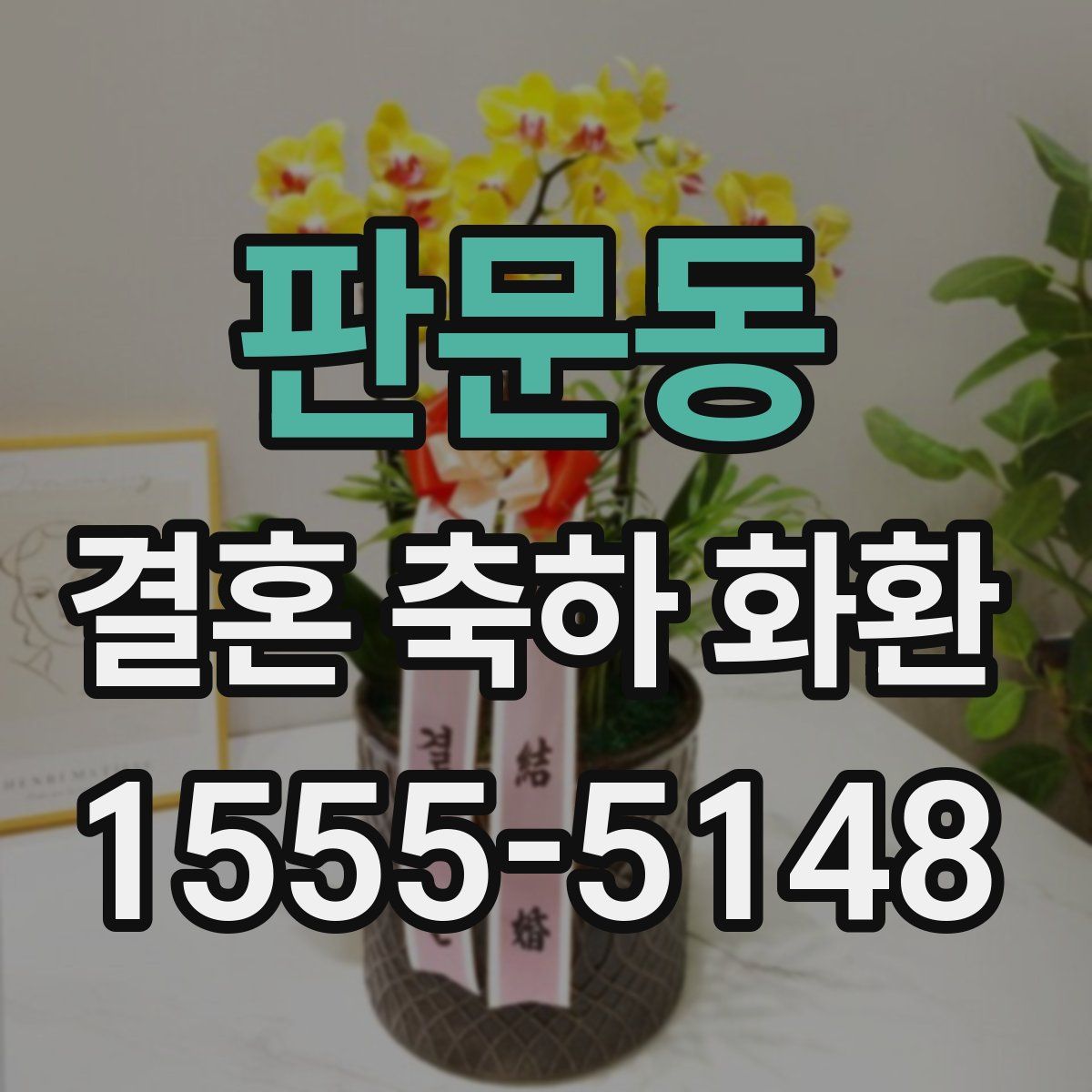 판문동 결혼 축하 화환
