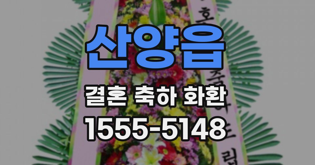 산양읍 결혼 축하 화환